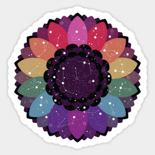 Celestial Flower [rainbow] Sticker